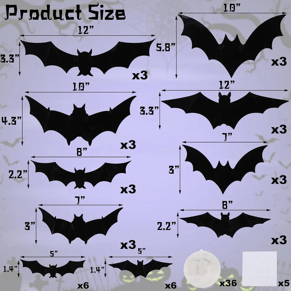 Halloween Bat Lit Wall