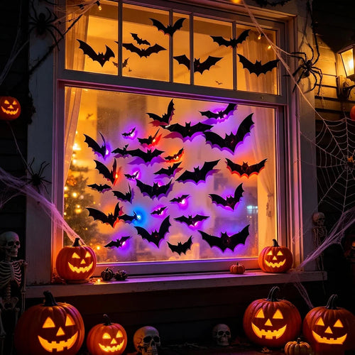 Halloween Bat Lit Wall