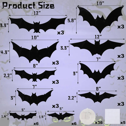 Halloween Bat Lit Wall